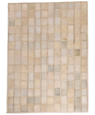 Patchwork Leather/Cowhide Rug PROMENDE 120x180cm 1