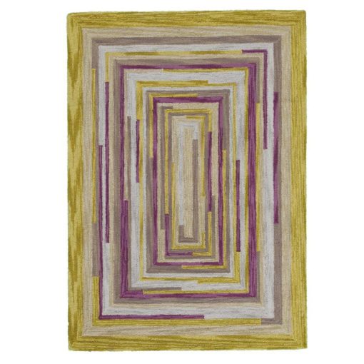 Square Spiral Loop Weave Rug DESERT LIFE 110×170 1