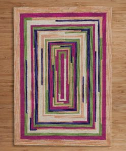 Square Spiral Loop Weave Rug VENICE 140×200 2
